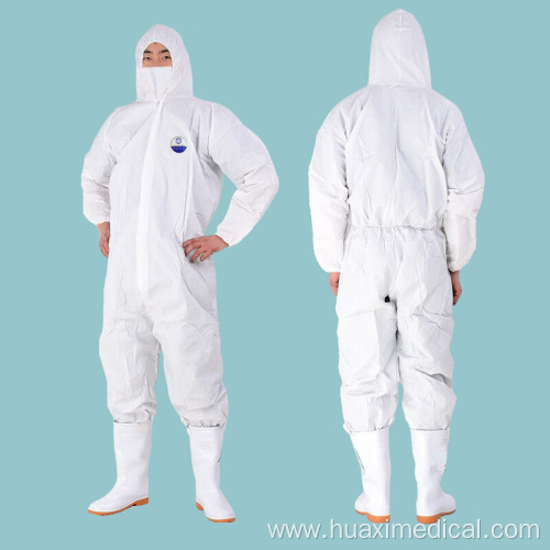 Blue Disposable Protective Coveralls